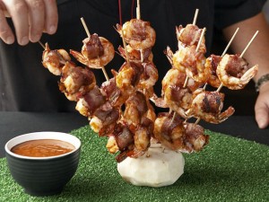 Bacon Wrapped Shrimp on a Stick