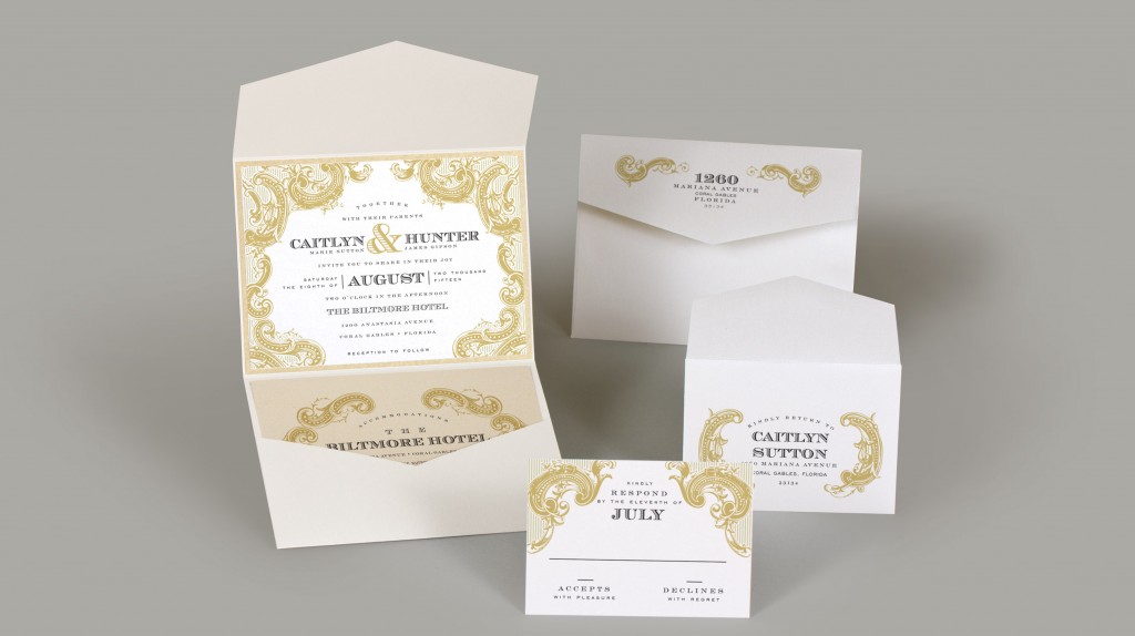 K&K Designs Beaumont Wedding Invitations 9-10-14